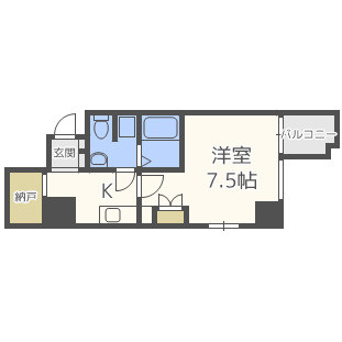 アーデン京町堀イーストの間取り|アーデン京町堀イースト　開放感ある間取り