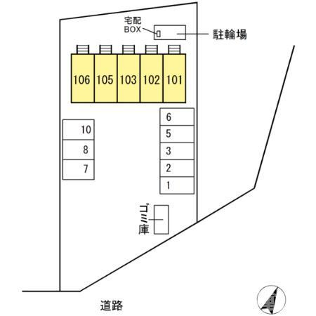 ピュアハイツの区画図