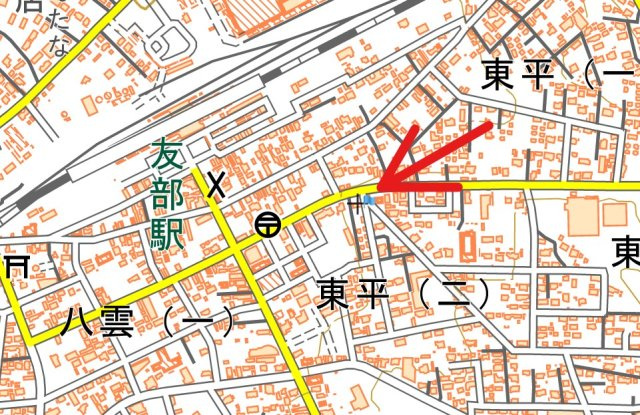 茨城県笠間市　1棟アパートの地図