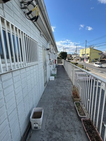 茨城県笠間市　1棟アパートのバルコニー