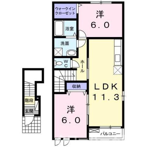 秋桜ｎｅｏ　Ａの間取り