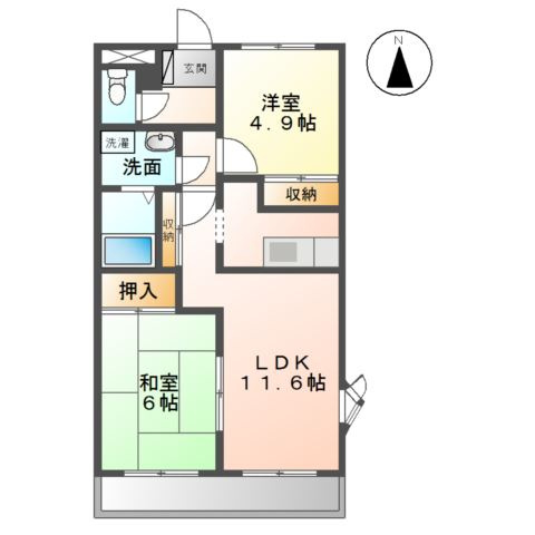 エルソレイユの間取り