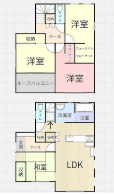 【中古戸建】前橋市総社町桜が丘の間取り|■間取り