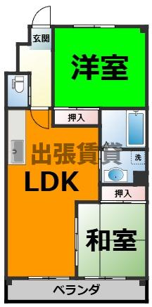 仲介手数料0円！！エクセラ歌里の間取り