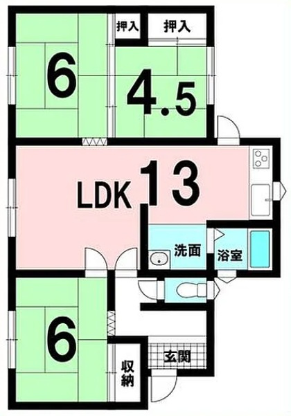 【中古戸建】伊勢崎市新栄町の間取り|■間取り