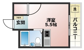 【間取り】 | シャトー第1平野