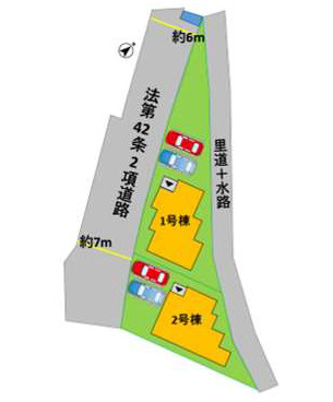 よかタウン／中央区出水８丁目２期／２号棟の区画図