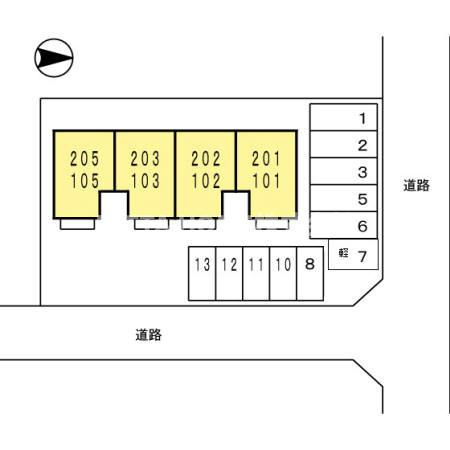 グリーンパレスの区画図
