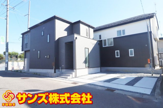 郡山市菜根３丁目　　　１号棟　　　桜小学校、郡山第３中学区の外観|北西側から見た外観