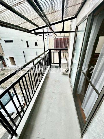 蒲生四丁目テラスハウスのバルコニー