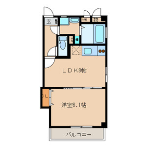 エフォールヒロⅡの間取り