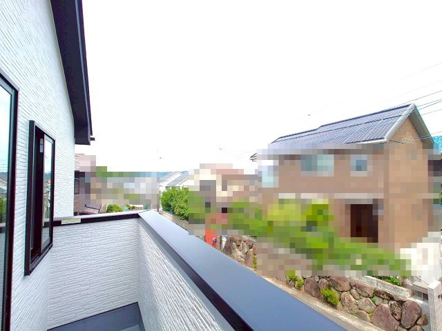 地下鉄東西線「小野」駅徒歩１４分の閑静な住宅街に立つ４ＬＤＫ◆駐車２台可◆京都市伏見区醍醐大高町1期のバルコニー|バルコニー（洋室５.0帖側）からの眺望