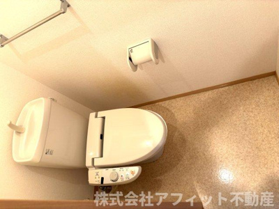 【トイレ】 | ローズコートヤマサ B棟 | 温水洗浄暖房便座