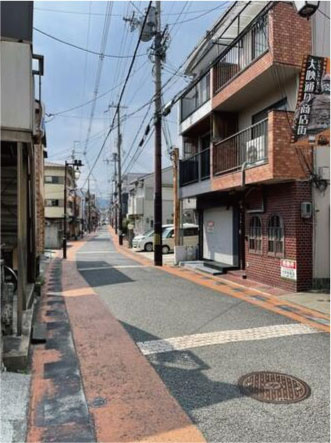 太秦桂木町の前面道路含む現地写真