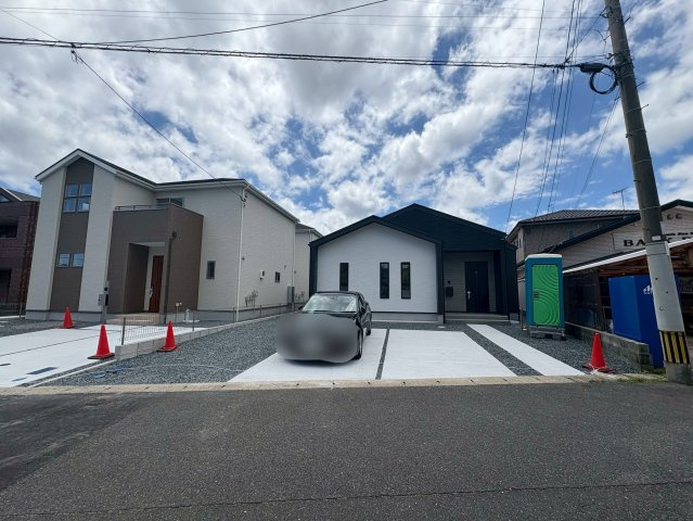 京都郡苅田町4丁目1期　新築一戸建ての外観|駐車場は並列3~4台♪
【苅田町　新築戸建て】