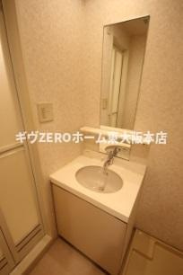 ウィルテラスなんば南（旧：サムティナンバ南）の洗面所