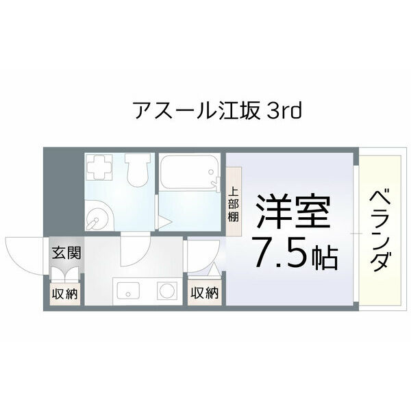 アスール江坂3rdの間取り