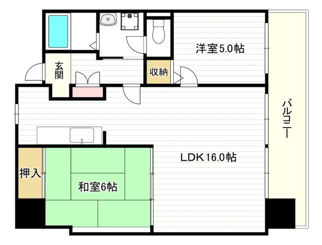 清川六番館の間取り