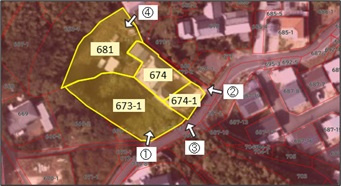 東大戸売地の土地図