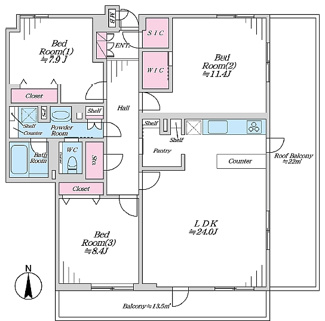 【間取り】 | コスモ戸田公園エクシード