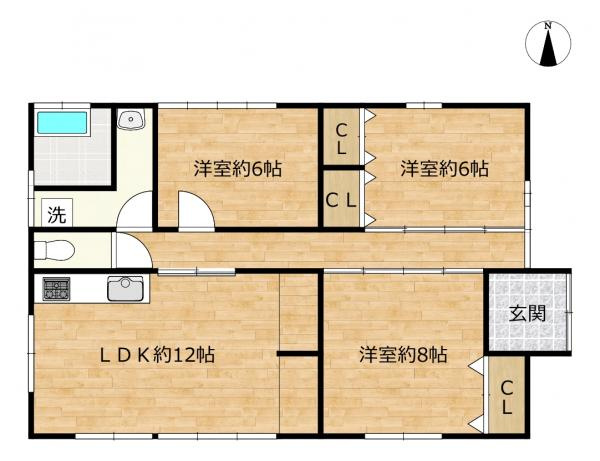宇都宮市中里町　3ＬＤＫ　中古住宅