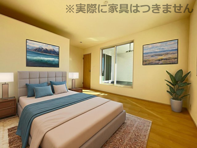 新築戸建・建売　太田第14下田島町　Livele Garden　全8棟の洋室|※家具を配置した場合のイメージ図になります！実際に家具はつきません。