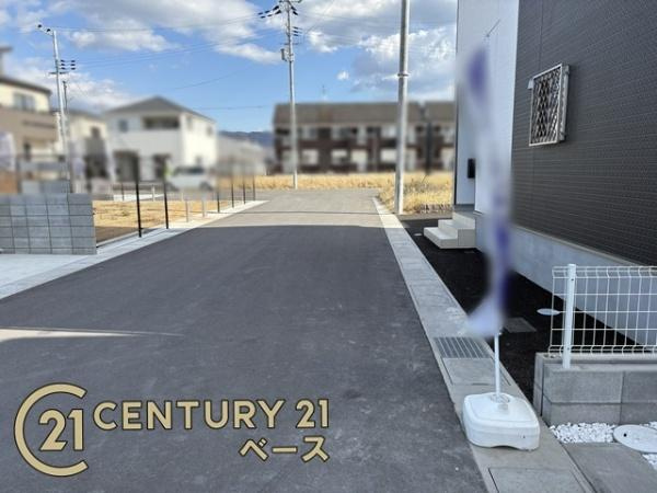 奈良市杏町 ７号棟 ／新築一戸建の前面道路含む現地写真|■現地撮影写真■お気軽にお問い合わせくださいませ！