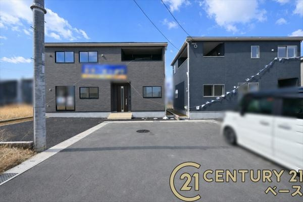 クレイドルガーデン杏町 １号棟 ／新築一戸建の前面道路含む現地写真|■現地撮影写真■前面道路は広々しており、お車の出し入れも楽々！