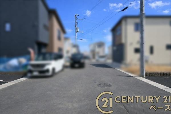 クレイドルガーデン杏町 ２号棟 ／新築一戸建の前面道路含む現地写真|■現地撮影写真■お気軽にお問い合わせくださいませ！