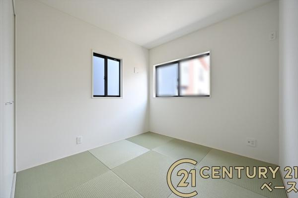 クレイドルガーデン杏町 ２号棟 ／新築一戸建の内観：施工例|■ほっこり落ち着ける和室！客間としてもご利用いただけます！■