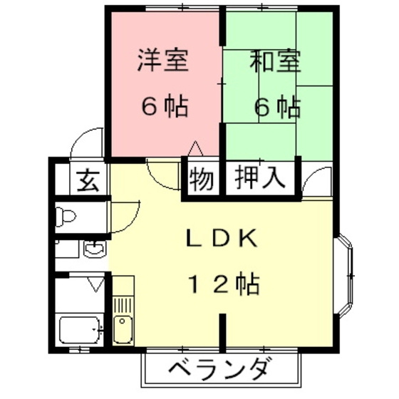 サンビレッジ浅野の間取り