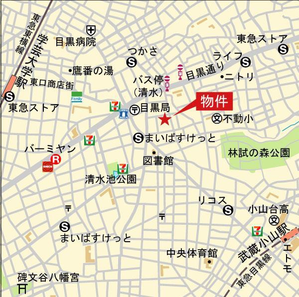 Cedar Plaza目黒本町の地図