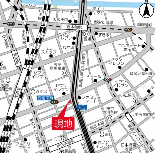 PEAKS神田 の地図