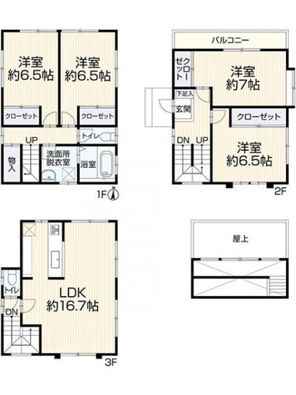 【間取り】 | 戸塚区平戸戸建て