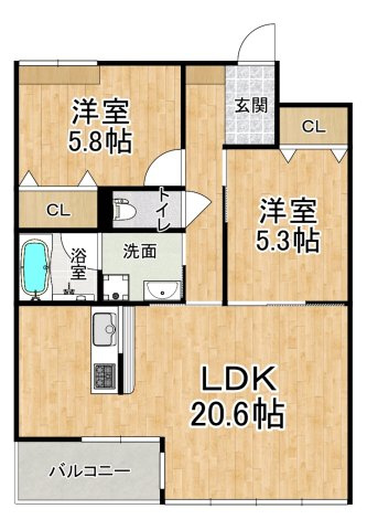 マーベラスⅡの間取り|※間取りが現況と異なる場合は現況を優先します※