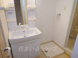 広島市安佐北区三入２丁目のアパートの洗面所|シャンプードレッサー
