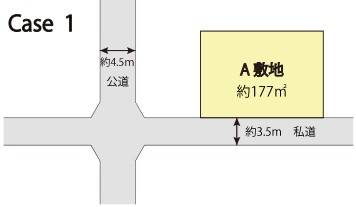 【土地図＋建物プラン例】 | K11985-鷹峯