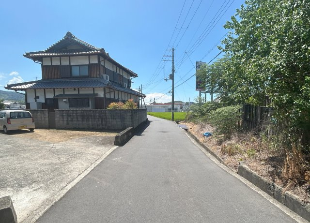 岸和田市稲葉町土地の前面道路含む現地写真|前面道路写真②