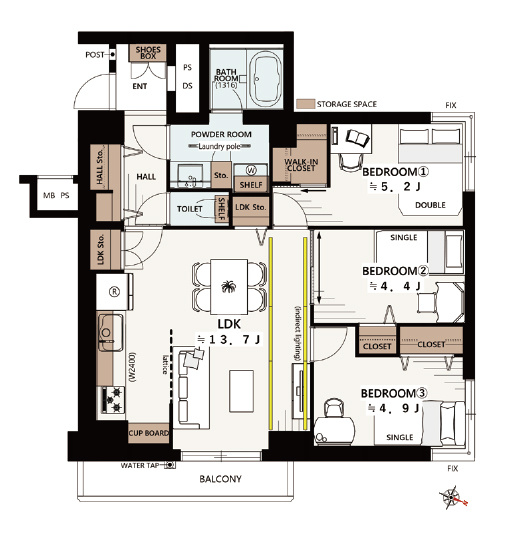 【間取り】 | 赤坂アーバンライフ