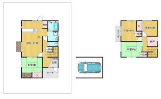 【間取り】 | 宝塚市逆瀬台６丁目中古戸建ゆったり４SLDK | ファミリー様におすすめの４SLDKの間取りです♪