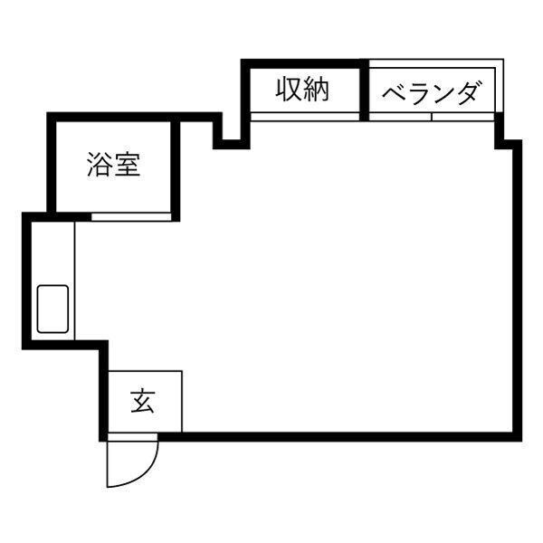 アパートメント摂津の間取り