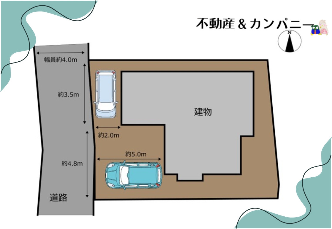 権現町中古戸建の区画図