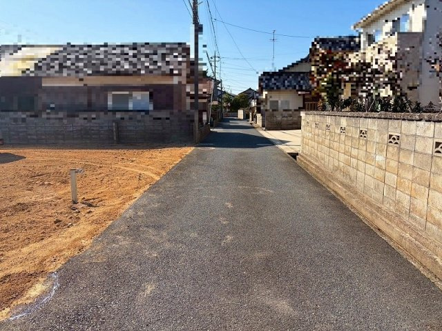 米子市上福原6丁目売地の周辺|西側前面道路です。
幅員約4.0ｍとなっております。
