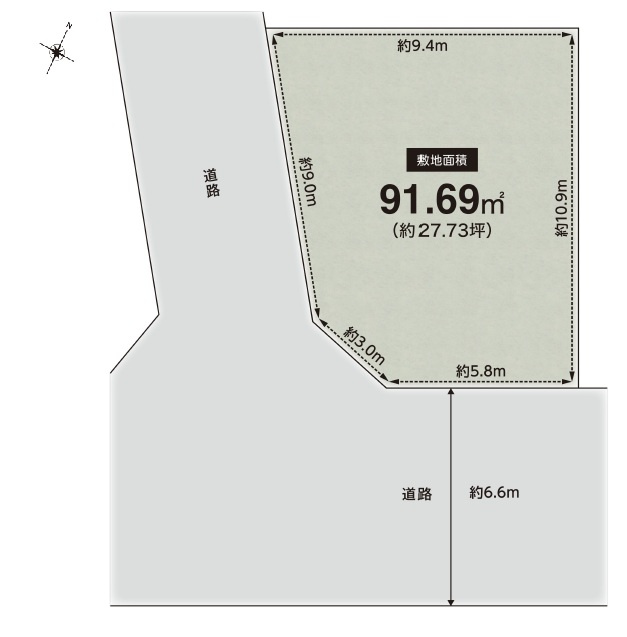 箕面市半町４丁目　土地