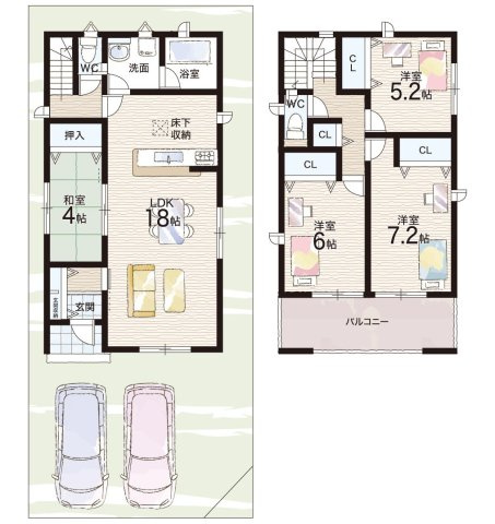 加古郡稲美町国安　第7期　新築一戸建ての間取り|１号地