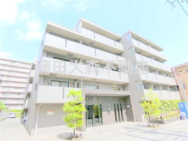 ルーブル蒲田南の外観|外観タイル張り　RC鉄筋コンクリート造地上5階建て1K～2DK総戸数121戸の分譲賃貸マンション