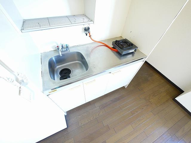 米田マンションのキッチン|使いやすいキッチンです