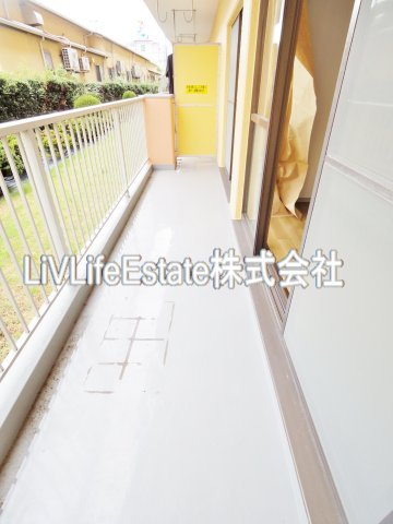 サングリーンハイツのバルコニー