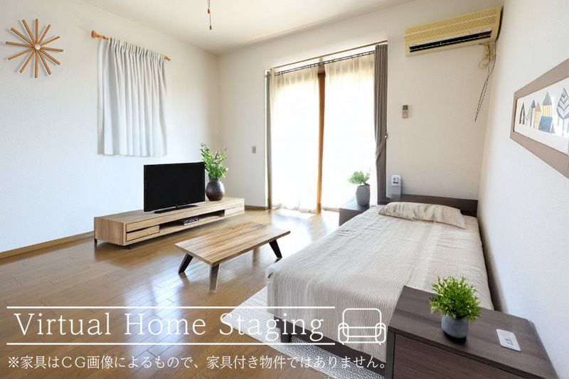 コーポサクラメントの居間・リビング|家具配置イメージです