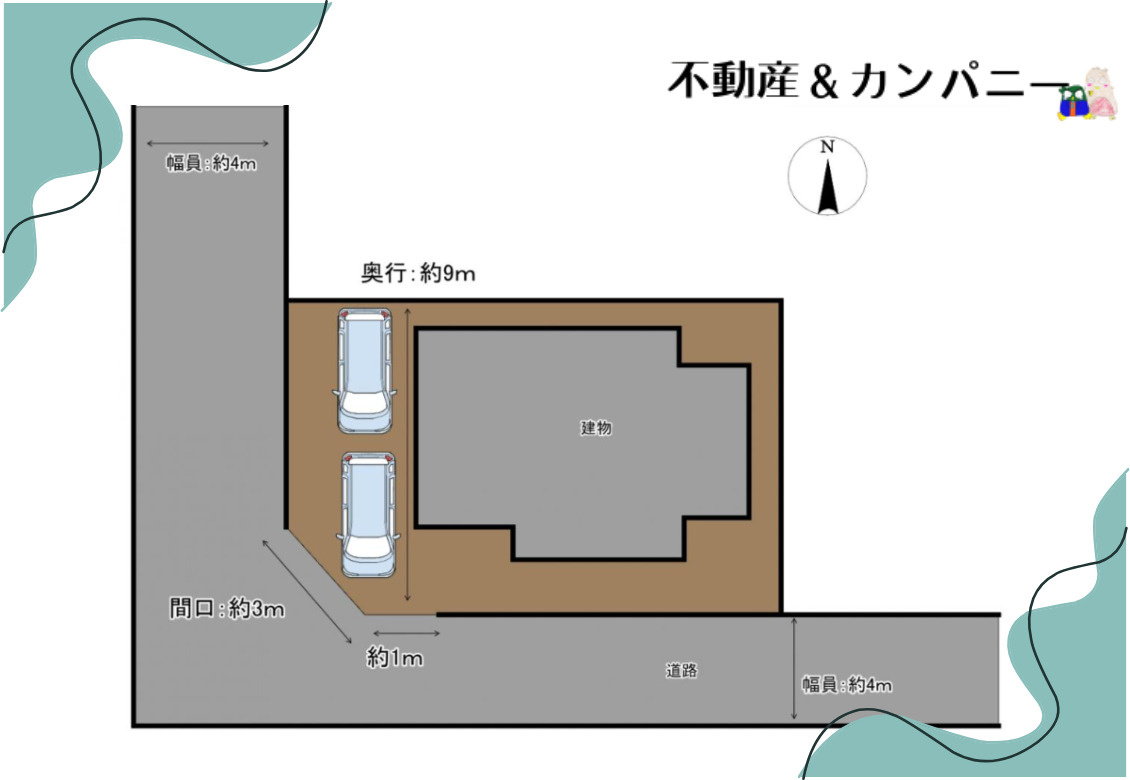 みどりヶ丘中古戸建の区画図